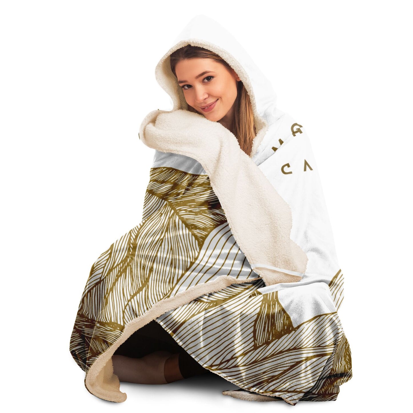 The Mountains Are Calling Hooded Blanket