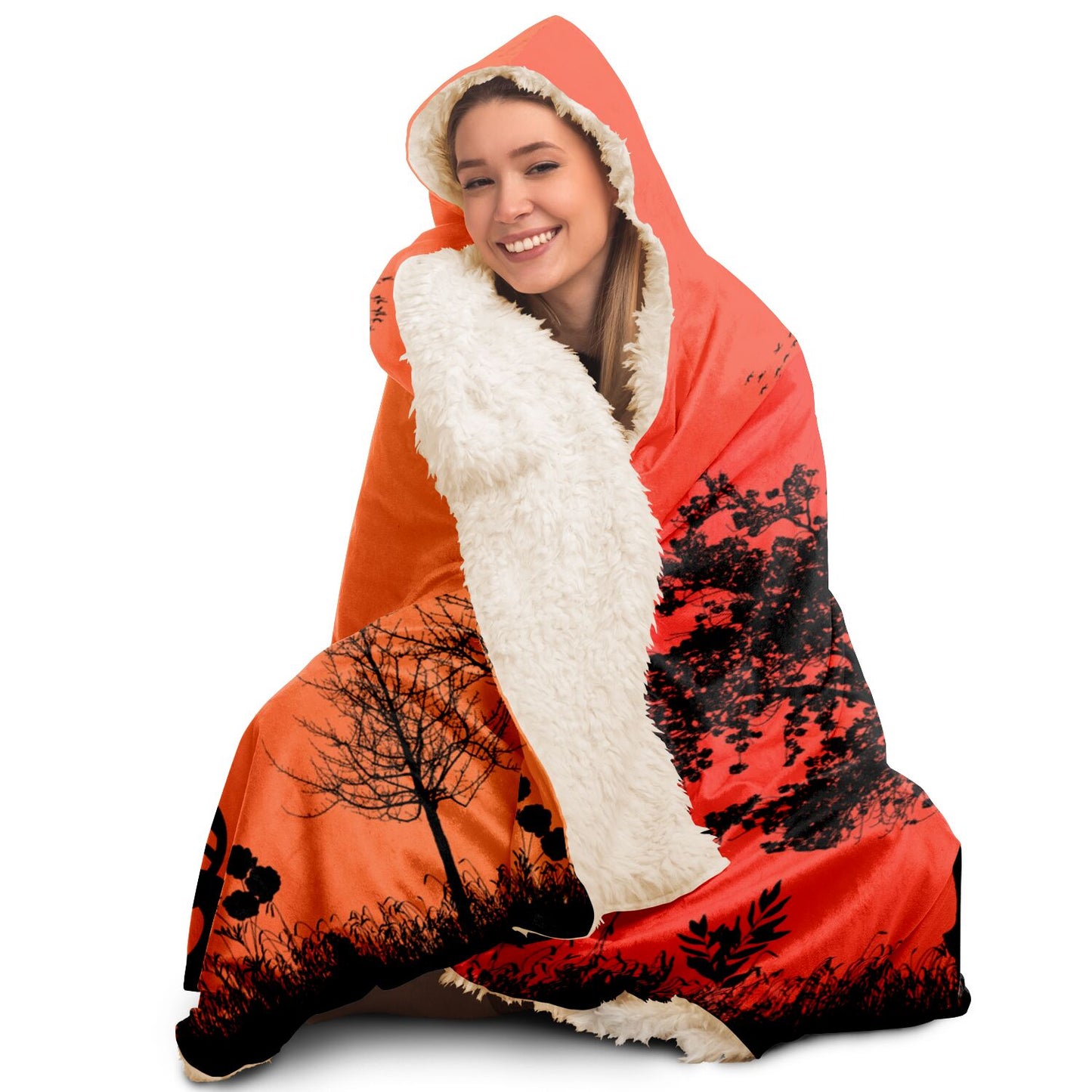 Sunset Wild Hooded Blanket