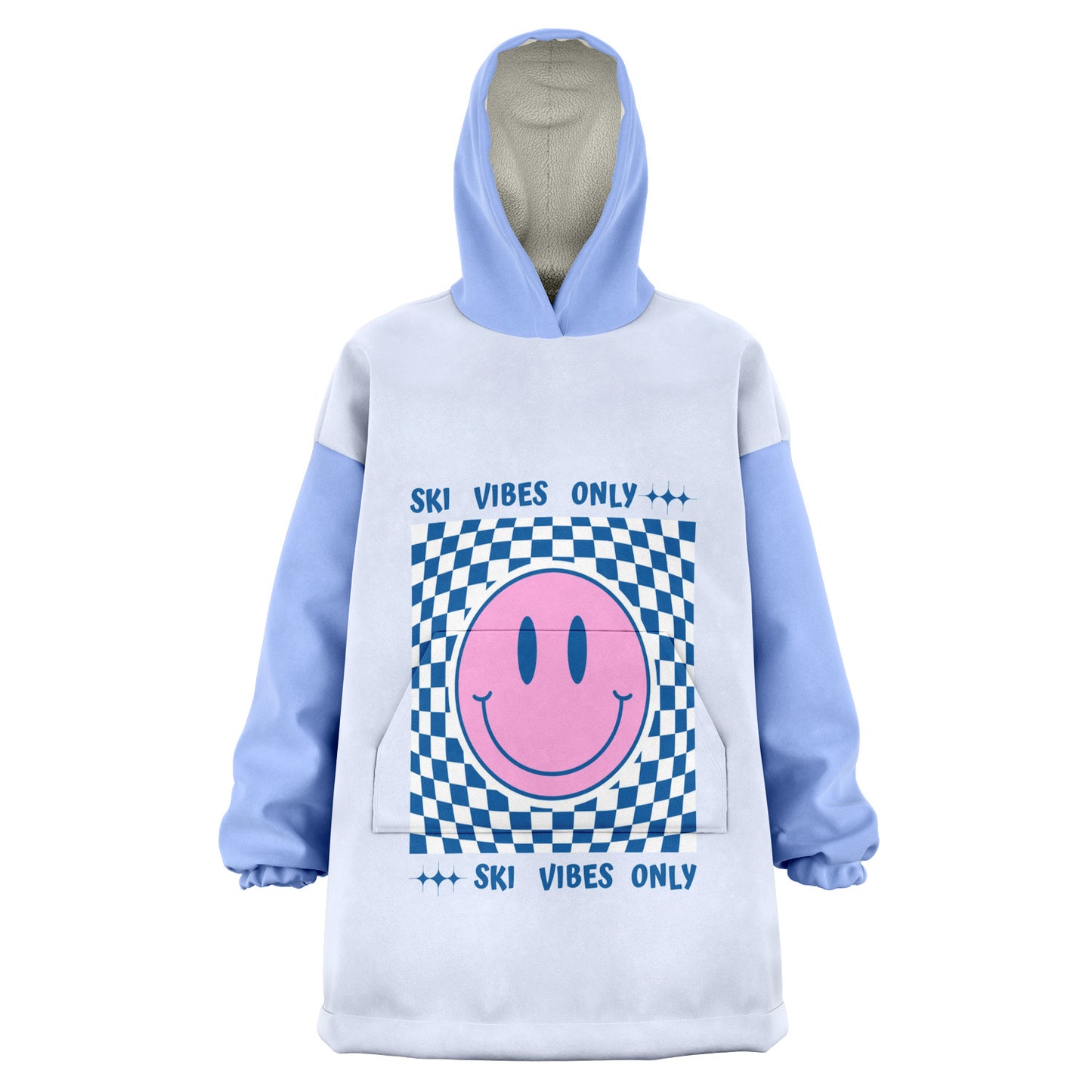 Ski Vibes Only Blue Snuggie