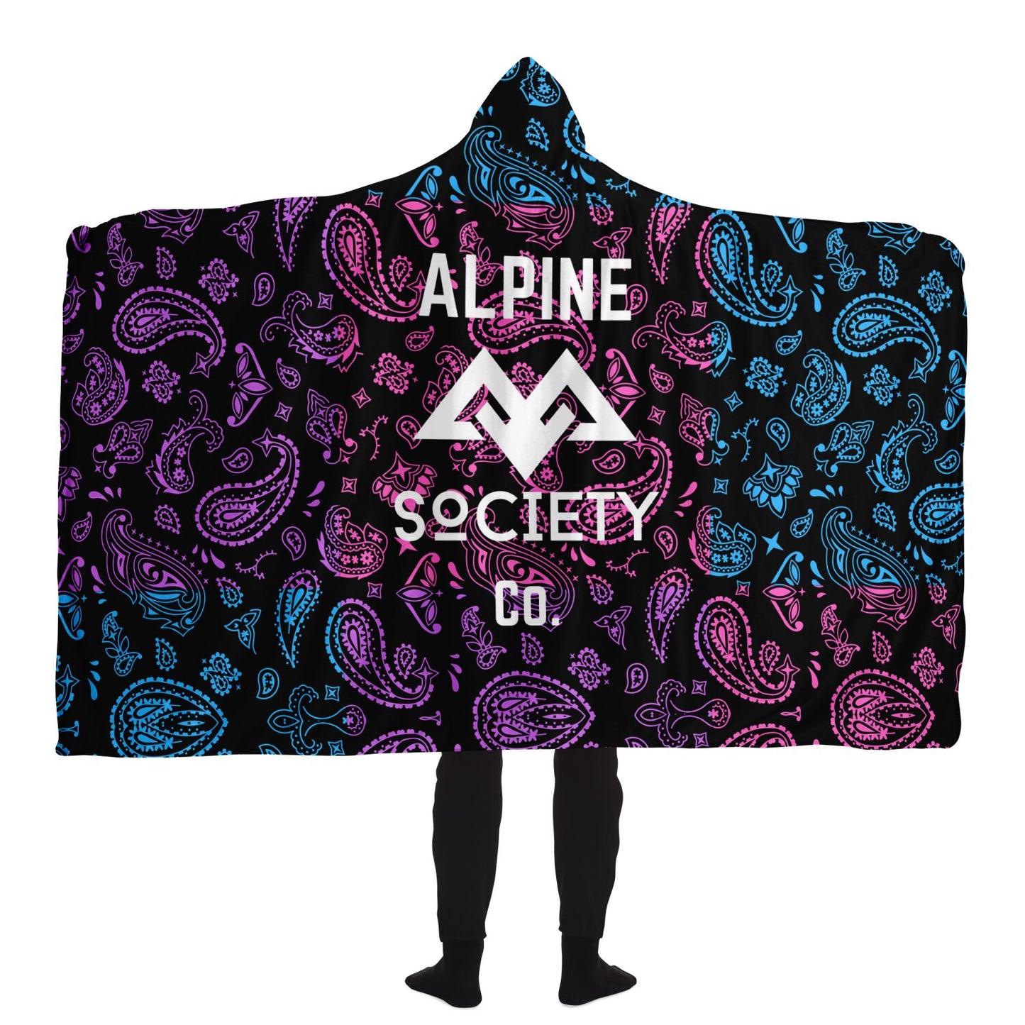 Alpine Society Co. Bandana Hooded Blanket