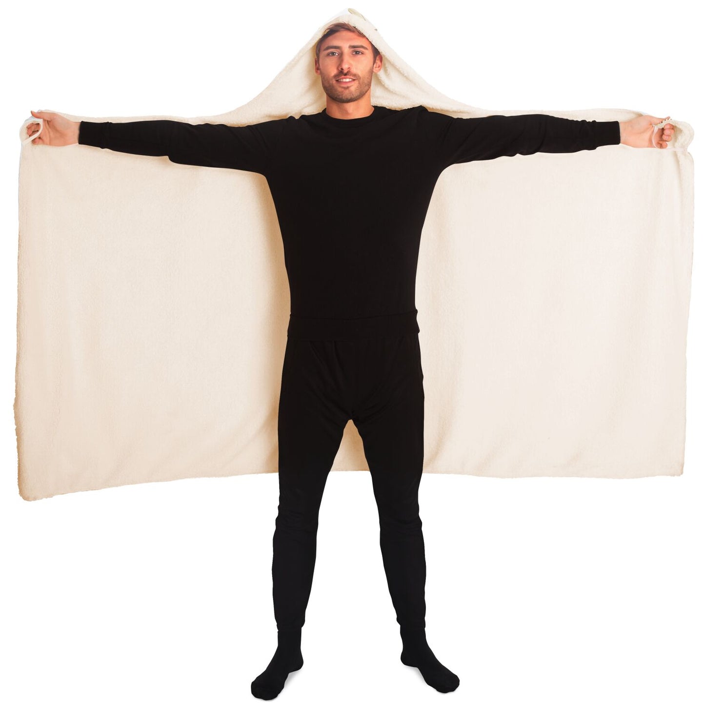 Take Me Camping Hooded Blanket- White