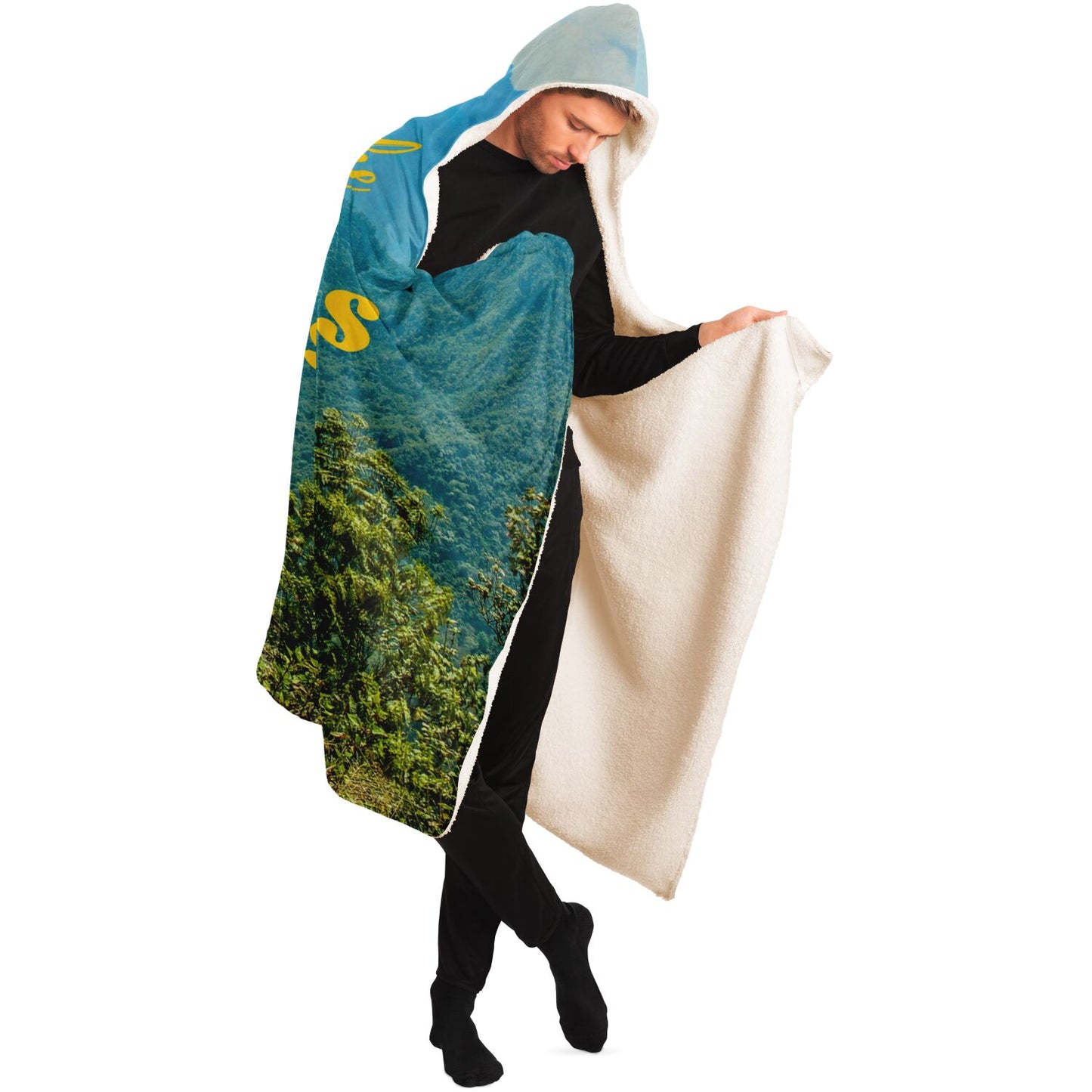 Take Me To The Mountains Hooded Blanket