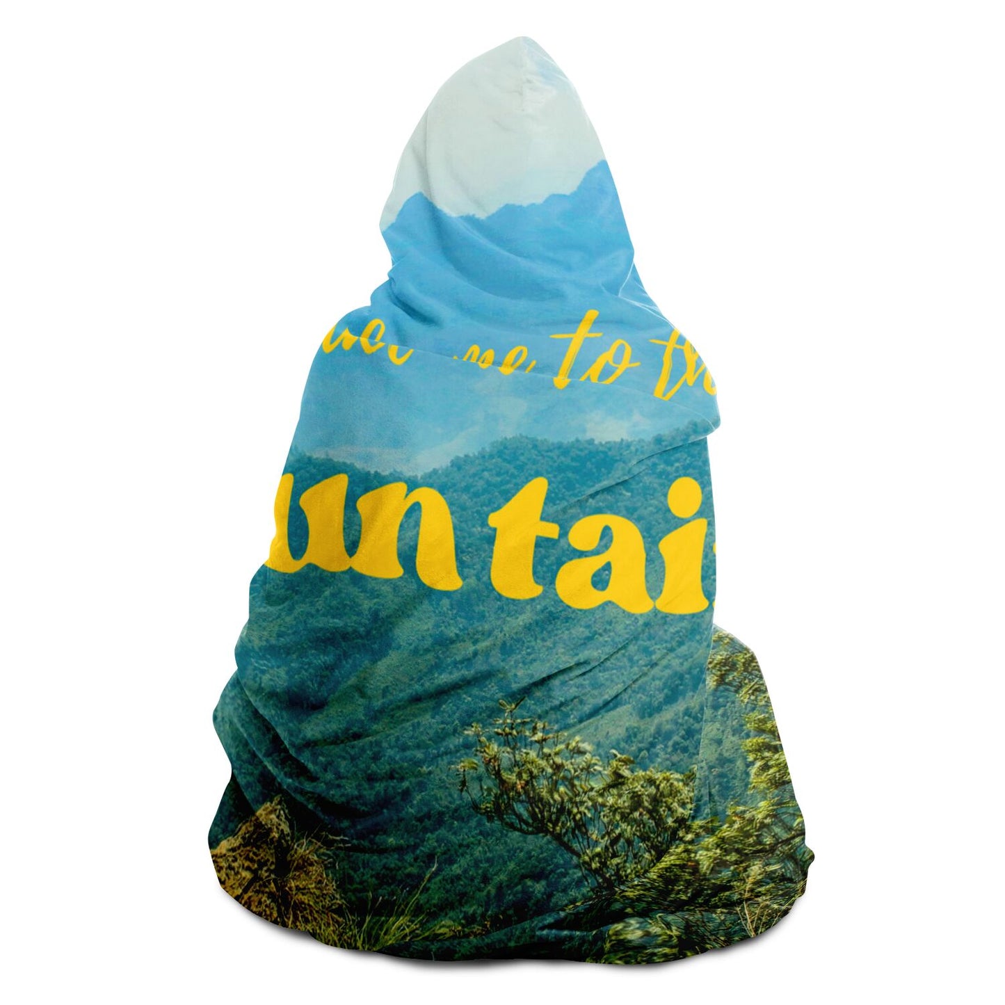 Take Me To The Mountains Hooded Blanket