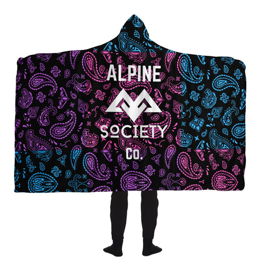 Alpine Society Co. Bandana Hooded Blanket
