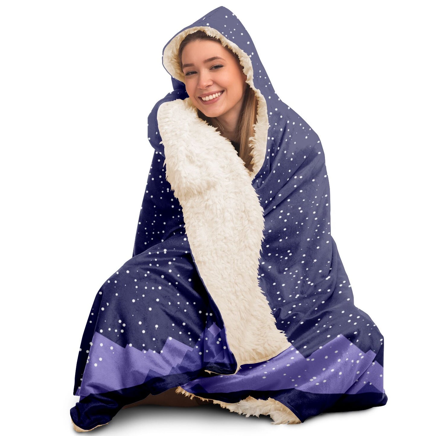 Life Is Better In The Mountains Hooded Blanket