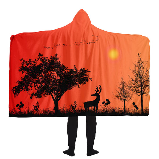 Sunset Wild Hooded Blanket