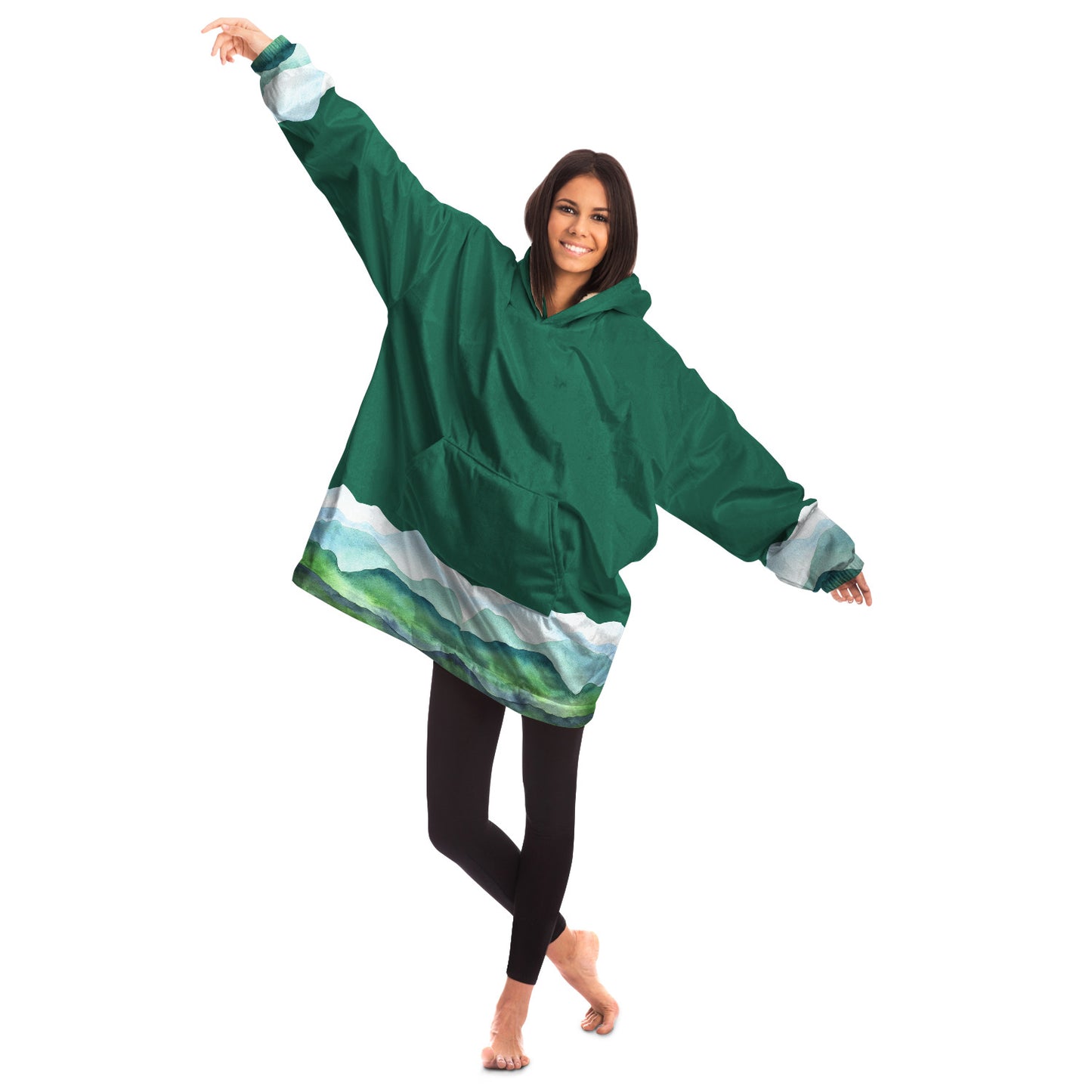 Mountain Watercolor Snuggie